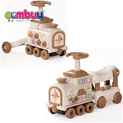 KB139438-KB139439 - Toddler Educational Learning Climbing Push Walker Children Ride on Train Toys