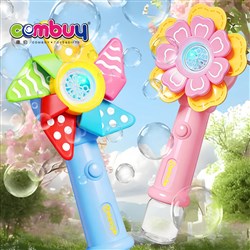KB139531-KB139536 - Outdoor Summer Play Soap Blowing Portable Lighting Rotating Flower Bubble Sticks Toys