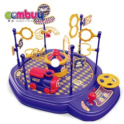 KB140192-KB140194 - Indoor Desktop Game Steering Wheel Operation Bubble Blowing Train Toys