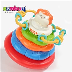 KB141905-KB141910 - Toddler Indoor Cognition Educational Colorful Ring Music Rocking Baby Stacking Tower Toys