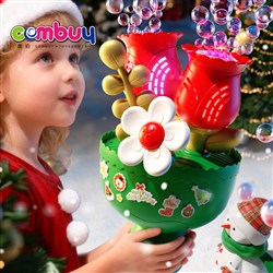 KB144411-KB144412 - Electric Lighting Music Summer Outdoor Play Holding Flower Bubble Machine Toys