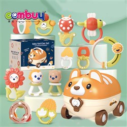 KB146028-KB146030 - Infant Hand Music Rattle Puppy Shape Storage Box Boiled Baby Teething Bell Toys