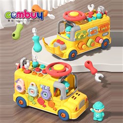 KB146175 - Handmade Assembly Early Learning Drag Diy Screw Engineering Bus Toys