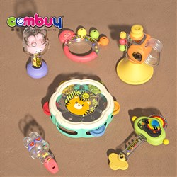 KB146181-KB146182 - Toddler Newborn Gifts Music Ring Bell Set 6pcs Baby Shaking Rattle Toys