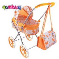 KB146777-KB146785 - Pretend Play Children Play Self Installed Baby Eva Wheels Cart Storage Bag Toys with 14inch Dolls