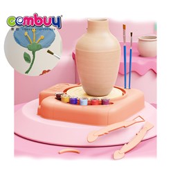 KB212984 - Children ceramic art paint DIY clay machine mini pottery wheel