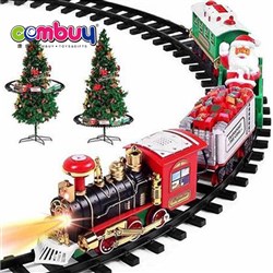 KB213661 - Lighting musical hangable round trees set toys electric christmas track train