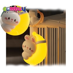 KB213886 - Cartoon moon rabbit little night lamp hanging baby bed bell toy