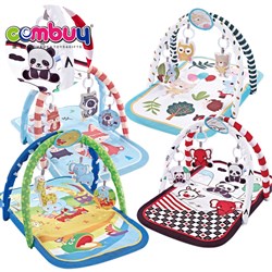 KB216602-KB216607 - Toddler fitness gym mirror crawling playing rattle toys cotton soft baby mat