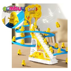 KB216893 - Roller coaster slide track LED light music duck climbing stairs toy