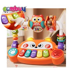 KB218592 - Early learning musical lighting rattle rotating plastic toy funny animal piano