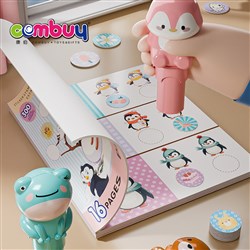 KB219412 - Cartoon Kids Play Can Be Torn off Reused Magic Diy Sticker Seal Stamper Toys