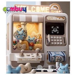 KB220506-KB220508 - Desktop Game Electric Lighting Musical 2 in 1 Piggy Bank Clawing Clip Doll Machine Toys