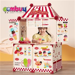 KB220933-KB220934 - Shopping Shop Pretend Play Game Assembly Cardboard Diy Toys Kids Tent House Playhouse