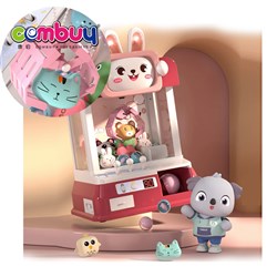 KB310834-KB310835 - Cute rabbit lighting musical automatic toys claw catching doll machine