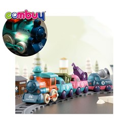 KB769931 - Cartoon Truck Lighting Musical Track Toys Kids Electric Train Rail